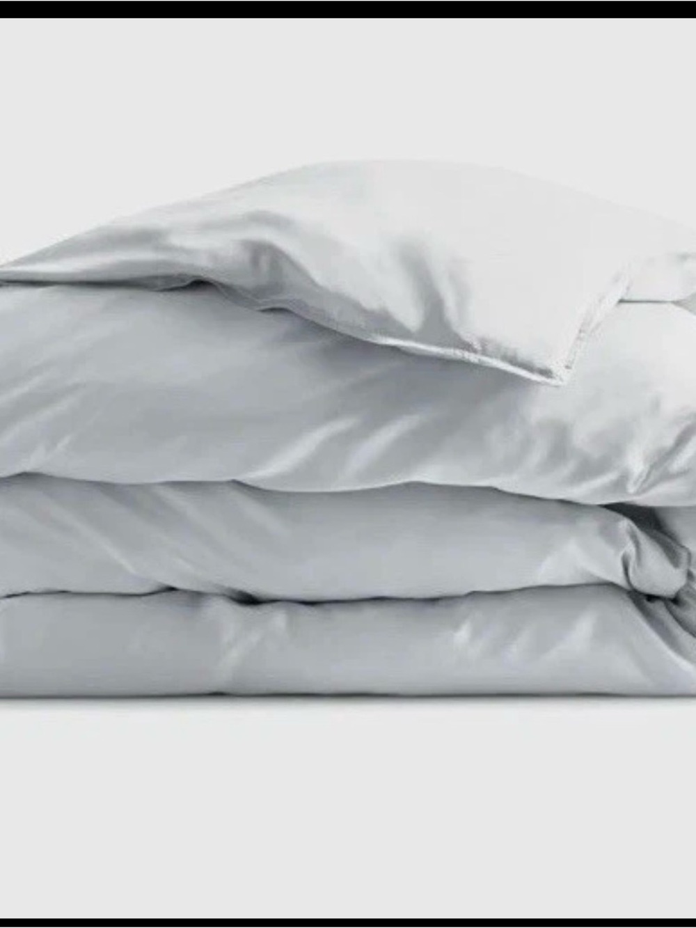 Quince Bamboo Viscose Duvet Cover Full/Queen Mist Soft Luxury